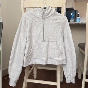 Lululemon cropped scuba quarter zip